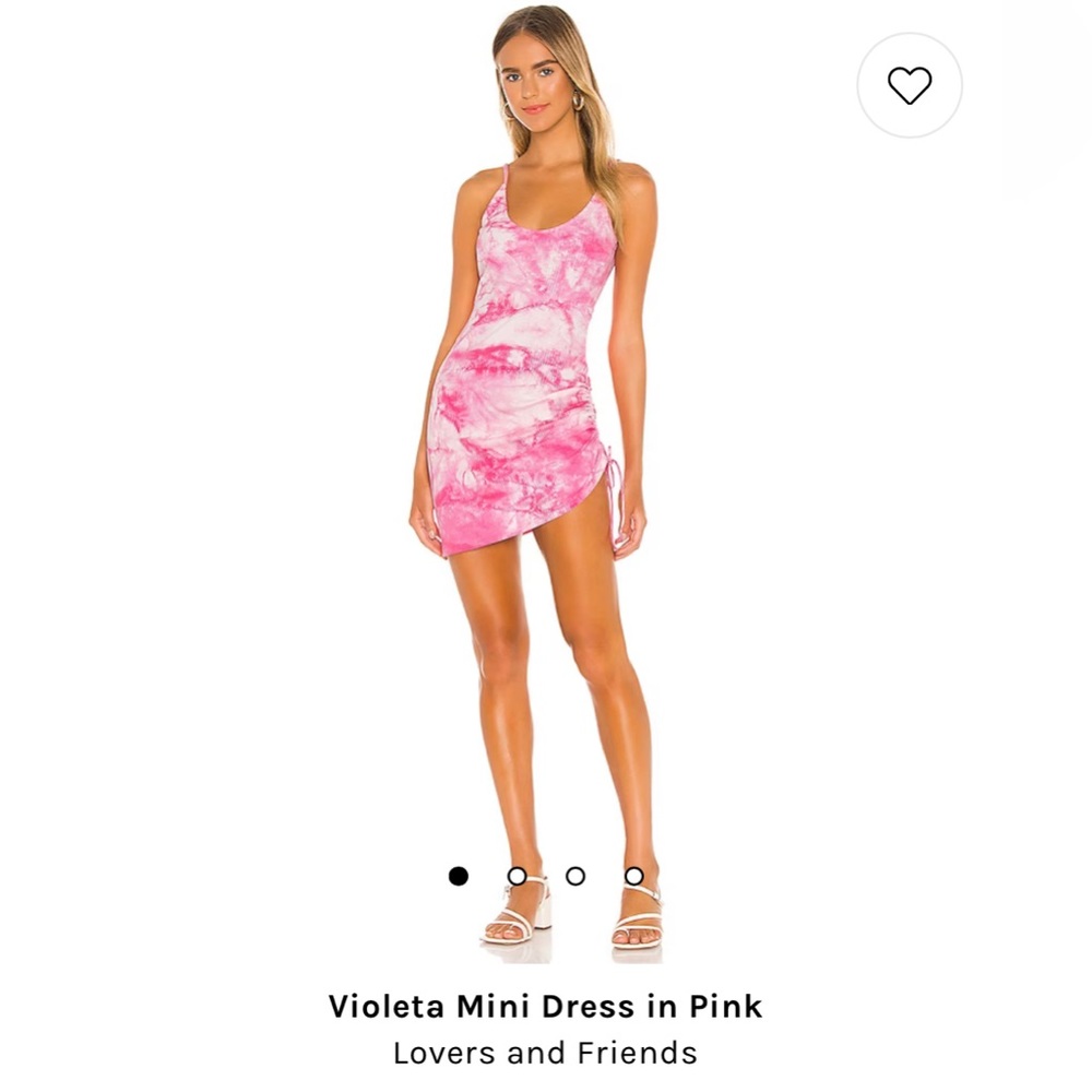 Lovers + Friends Pink Tie-Dye Violeta Mini Dress